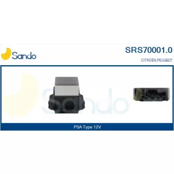 Résistance, pulseur d'air habitacle SANDO SRS70001.0