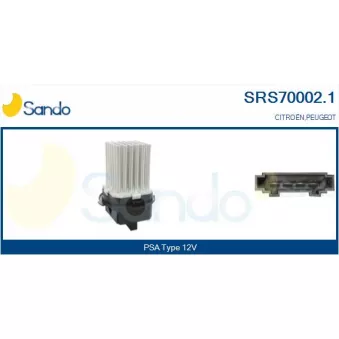 Résistance, pulseur d'air habitacle SANDO SRS70002.1