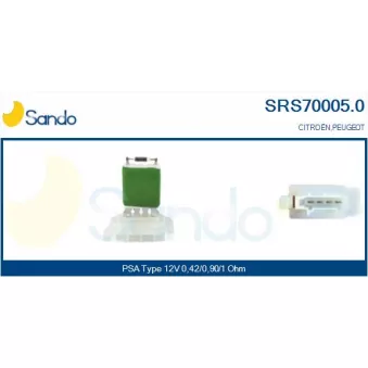 Résistance, pulseur d'air habitacle SANDO SRS70005.0
