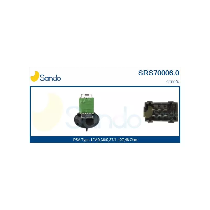 Résistance, pulseur d'air habitacle SANDO SRS70006.0
