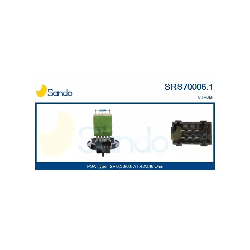 Résistance, pulseur d'air habitacle SANDO SRS70006.1