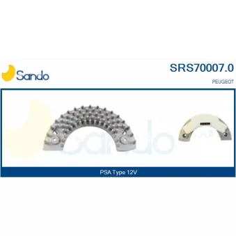 Résistance, pulseur d'air habitacle SANDO SRS70007.0