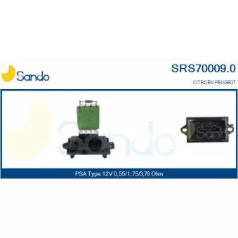 Résistance, pulseur d'air habitacle SANDO SRS70009.0