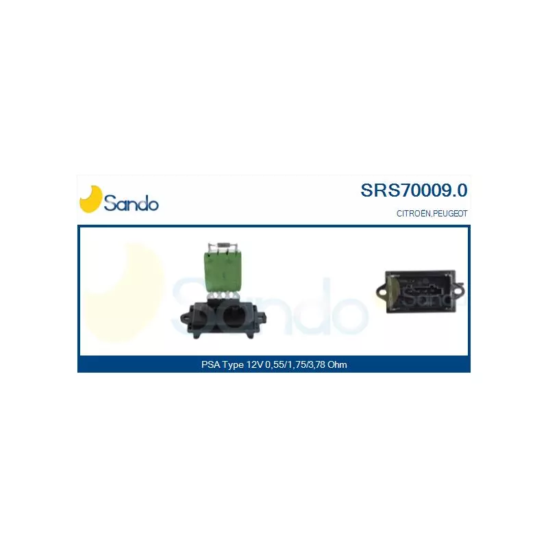 Résistance, pulseur d'air habitacle SANDO SRS70009.0