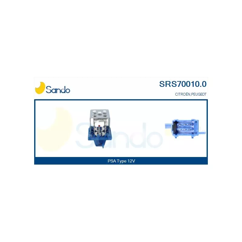 Résistance, pulseur d'air habitacle SANDO SRS70010.0
