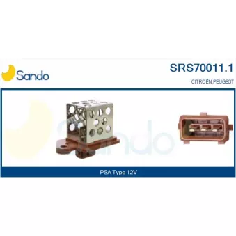 Résistance de série, moteur électrique-ventilateur du radiat SANDO SRS70011.1