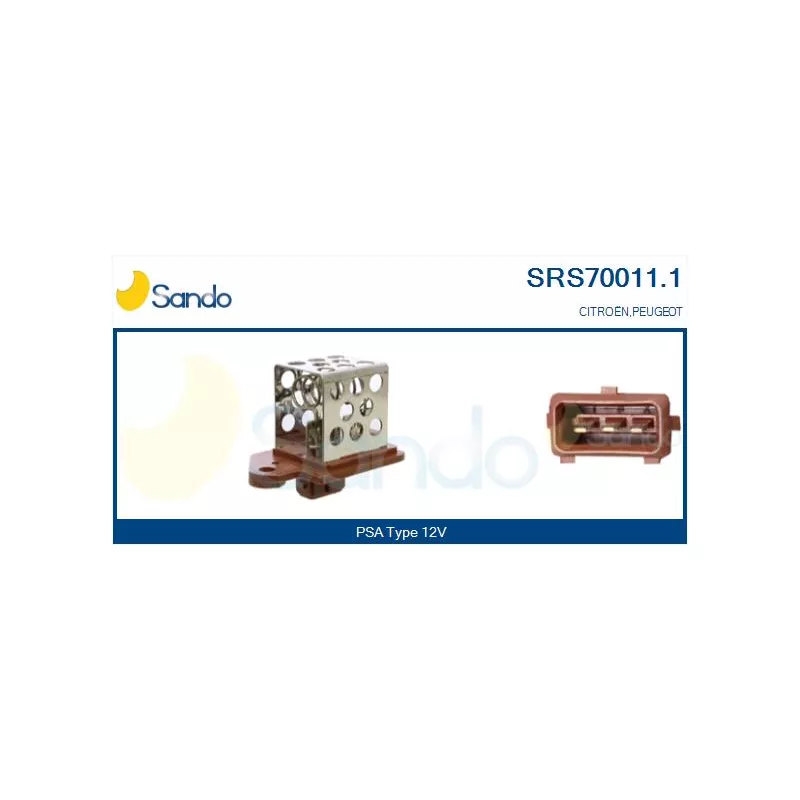 Résistance de série, moteur électrique-ventilateur du radiat SANDO SRS70011.1
