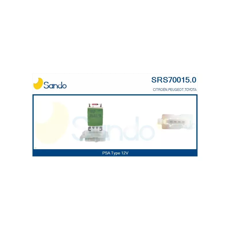 Résistance, pulseur d'air habitacle SANDO SRS70015.0