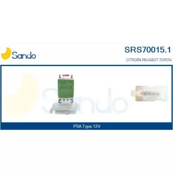 Résistance, pulseur d'air habitacle SANDO SRS70015.1