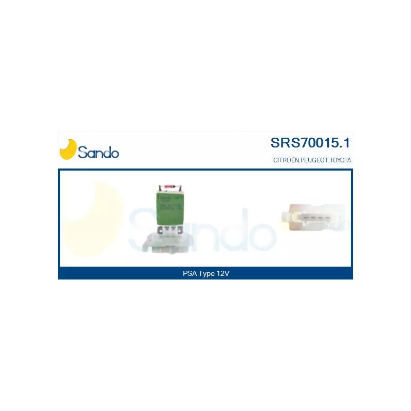 Résistance, pulseur d'air habitacle SANDO SRS70015.1