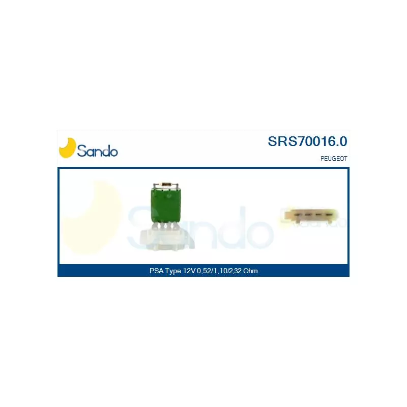 Résistance, pulseur d'air habitacle SANDO SRS70016.0
