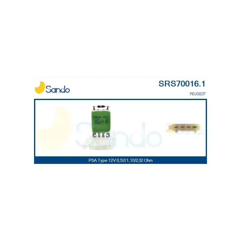 Résistance, pulseur d'air habitacle SANDO SRS70016.1