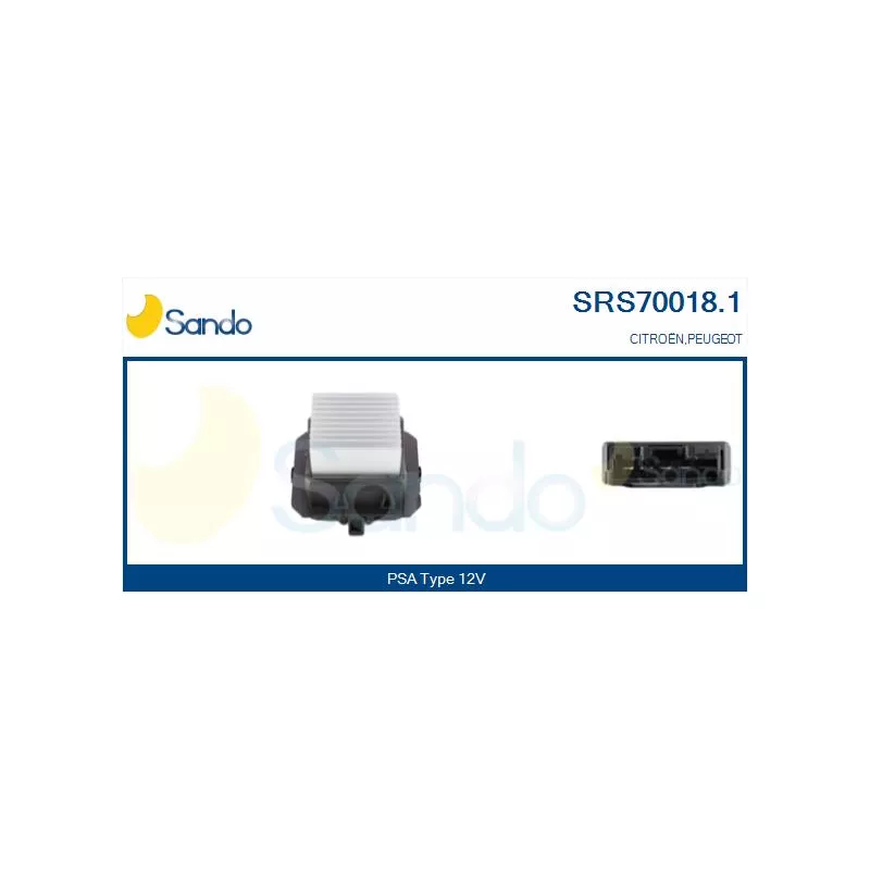 Résistance, pulseur d'air habitacle SANDO SRS70018.1