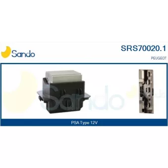 Résistance, pulseur d'air habitacle SANDO SRS70020.1