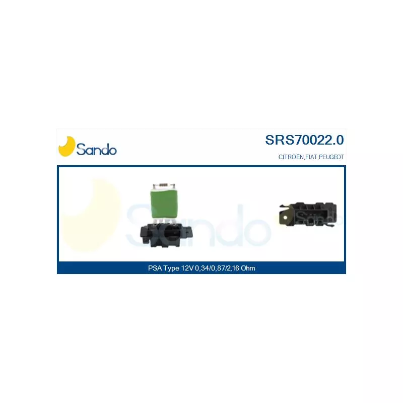 Résistance, pulseur d'air habitacle SANDO SRS70022.0
