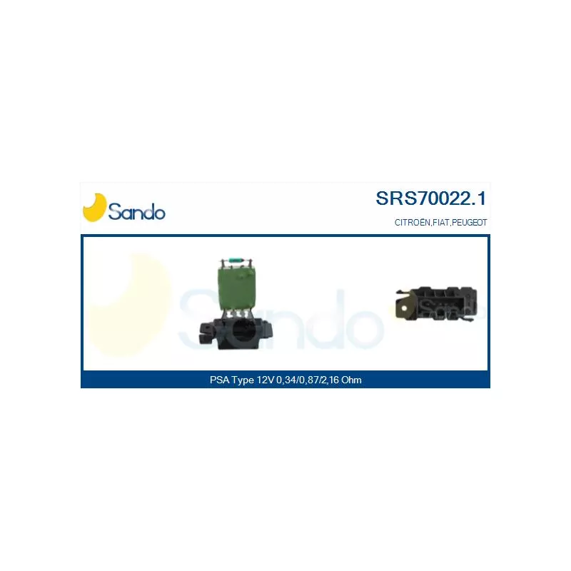 Résistance, pulseur d'air habitacle SANDO SRS70022.1