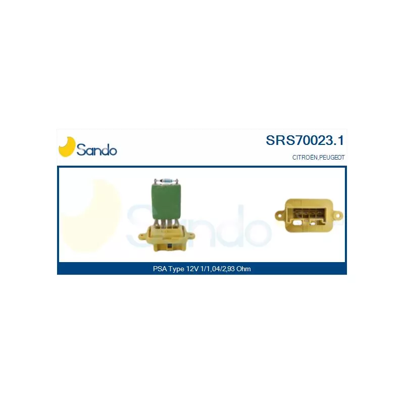 Résistance, pulseur d'air habitacle SANDO SRS70023.1