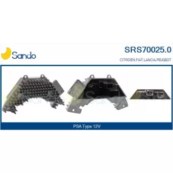 Résistance, pulseur d'air habitacle SANDO SRS70025.0