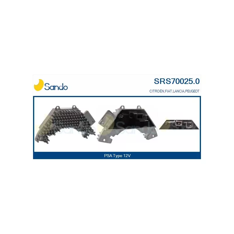 Résistance, pulseur d'air habitacle SANDO SRS70025.0