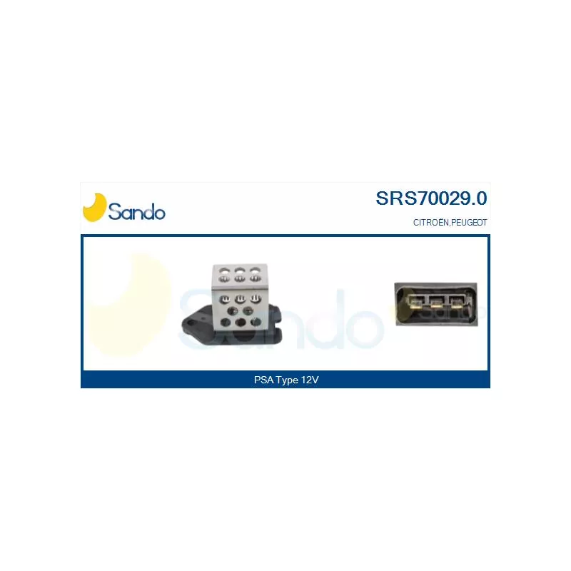 Résistance de série, moteur électrique-ventilateur du radiat SANDO SRS70029.0