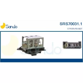 Résistance, pulseur d'air habitacle SANDO SRS70031.1