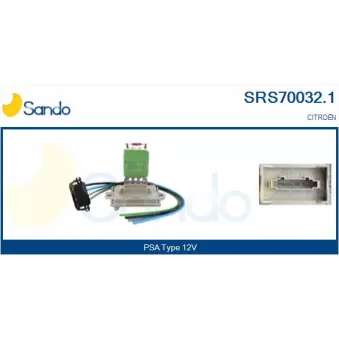 Résistance, pulseur d'air habitacle SANDO SRS70032.1