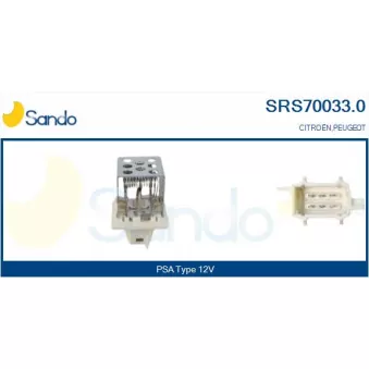 Résistance, pulseur d'air habitacle SANDO SRS70033.0