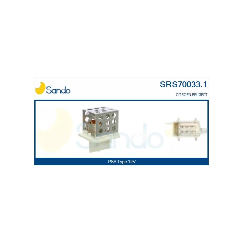 Résistance, pulseur d'air habitacle SANDO SRS70033.1