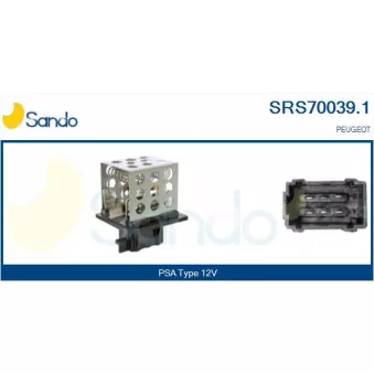 Résistance, pulseur d'air habitacle SANDO