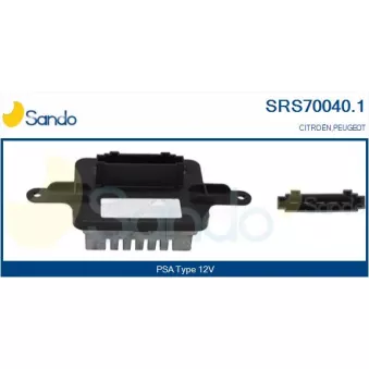 Résistance, pulseur d'air habitacle SANDO SRS70040.1