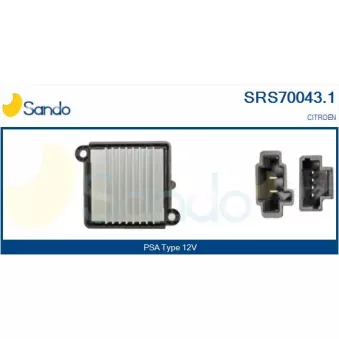 Résistance, pulseur d'air habitacle SANDO SRS70043.1