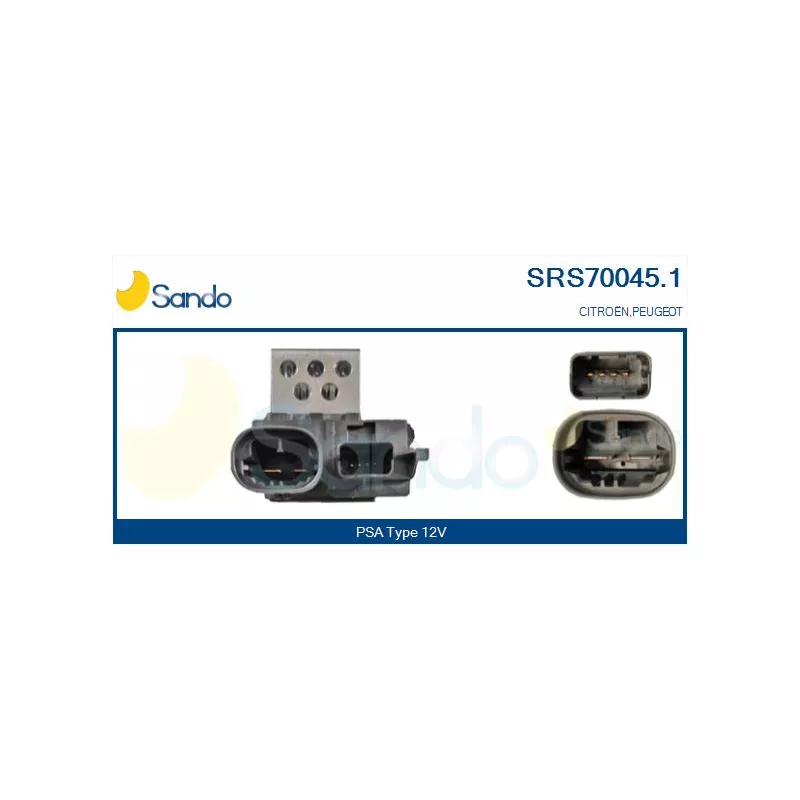 Prérésistance, moteur électrique (ventilateur de radiateur) SANDO SRS70045.1