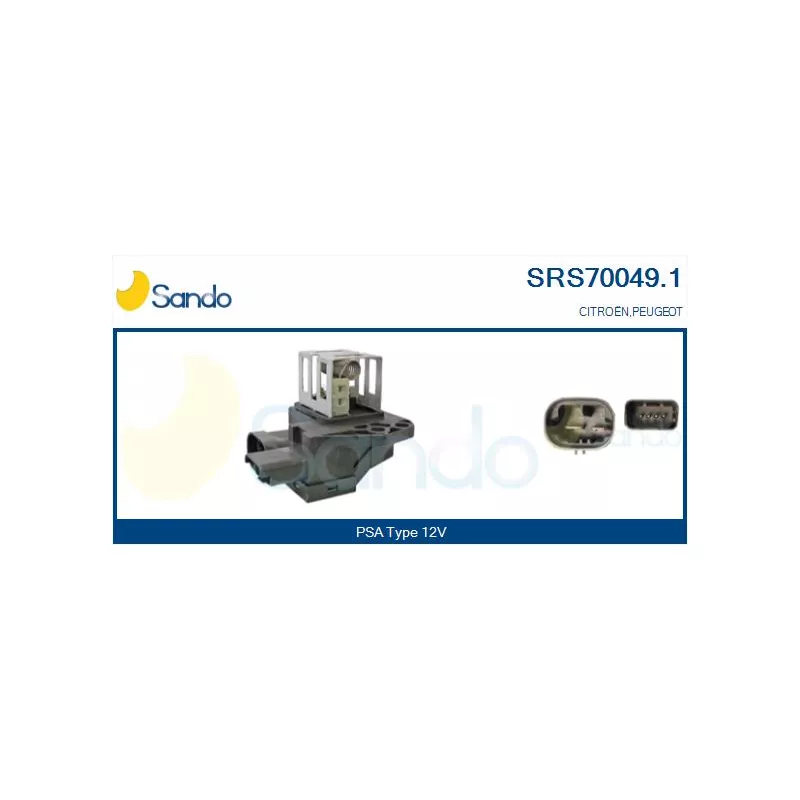 Résistance de série, moteur électrique-ventilateur du radiat SANDO SRS70049.1