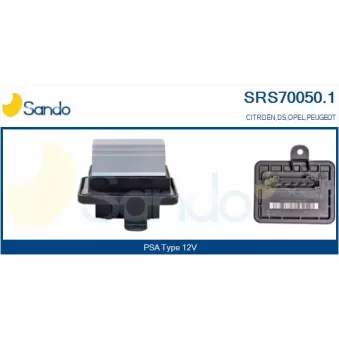 Résistance, pulseur d'air habitacle SANDO SRS70050.1