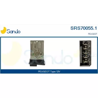 Prérésistance, moteur électrique (ventilateur de radiateur) SANDO SRS70055.1