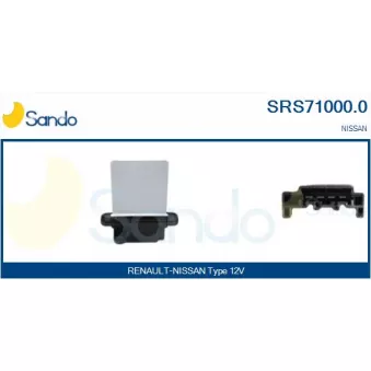 Résistance, pulseur d'air habitacle SANDO SRS71000.0