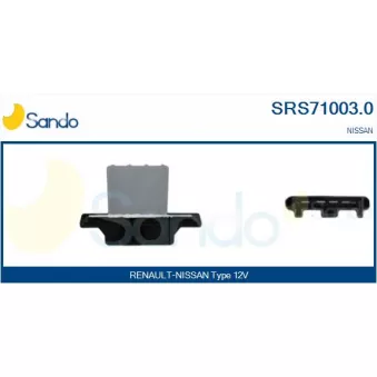 Résistance, pulseur d'air habitacle SANDO SRS71003.0