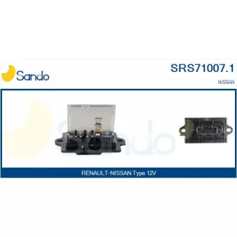 Résistance, pulseur d'air habitacle SANDO SRS71007.1