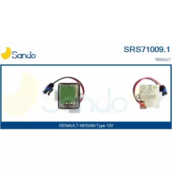 Résistance, pulseur d'air habitacle SANDO SRS71009.1