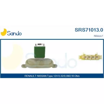 Résistance, pulseur d'air habitacle SANDO SRS71013.0
