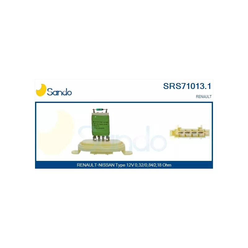 Résistance, pulseur d'air habitacle SANDO SRS71013.1