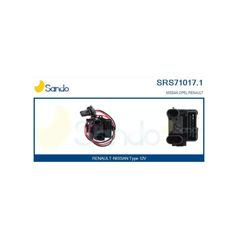 Résistance, pulseur d'air habitacle SANDO SRS71017.1