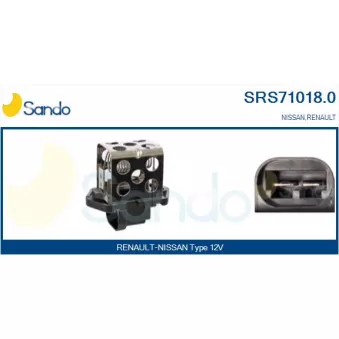 Prérésistance, moteur électrique (ventilateur de radiateur) SANDO SRS71018.0