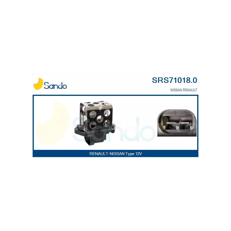Prérésistance, moteur électrique (ventilateur de radiateur) SANDO SRS71018.0