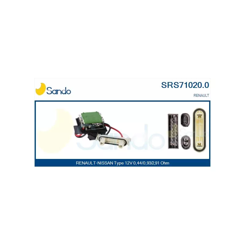 Résistance, pulseur d'air habitacle SANDO SRS71020.0