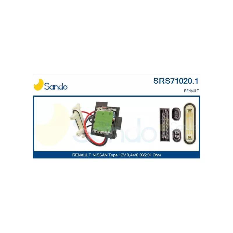 Résistance, pulseur d'air habitacle SANDO SRS71020.1