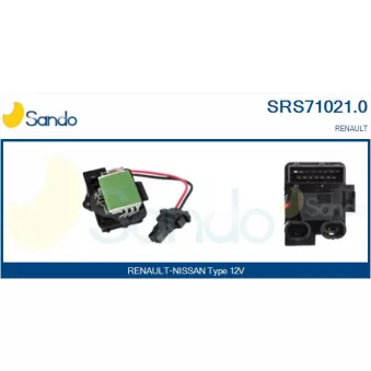 Résistance, pulseur d'air habitacle SANDO SRS71021.0