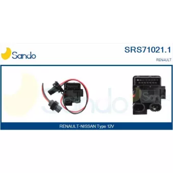 Résistance, pulseur d'air habitacle SANDO SRS71021.1