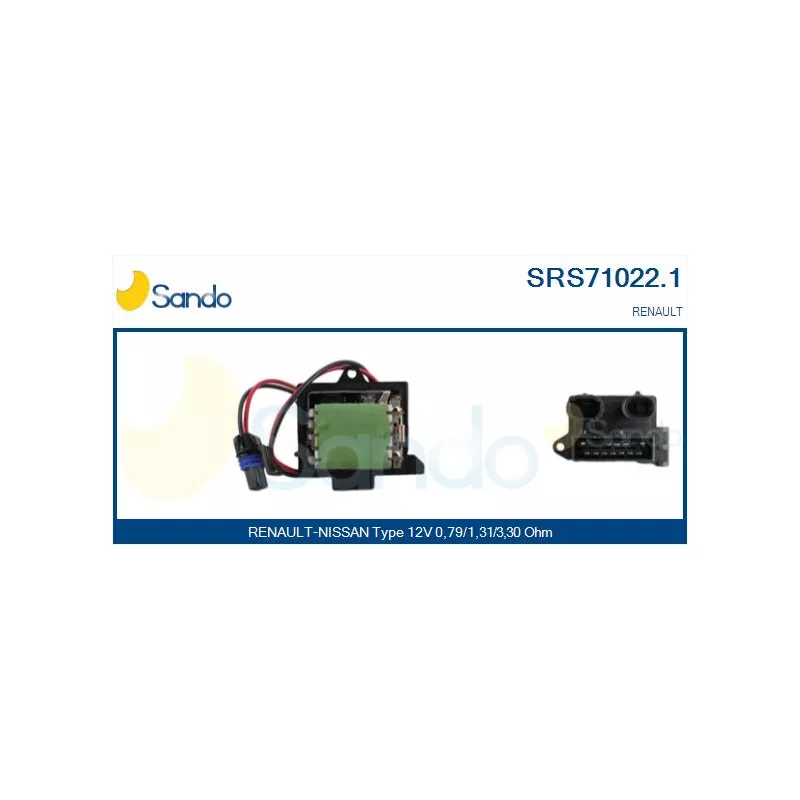 Résistance, pulseur d'air habitacle SANDO SRS71022.1
