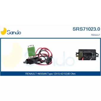 Résistance, pulseur d'air habitacle SANDO SRS71023.0